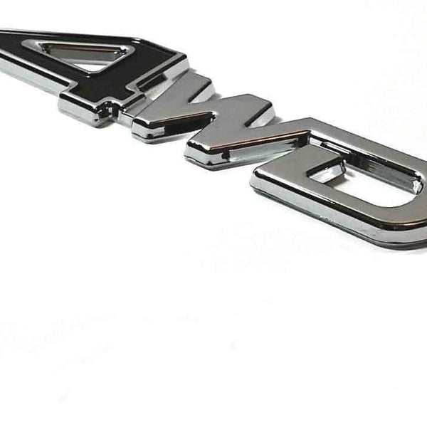 1 Pc 4WD Black & Chrome Jeep Off Road Mania Badge Emblem Metal Alloy Decal Sticker Logo