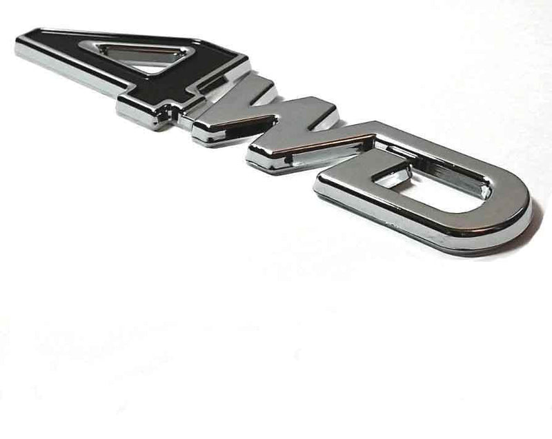 1 Pc 4WD Black & Chrome Jeep Off Road Mania Badge Emblem Metal Alloy Decal Sticker Logo