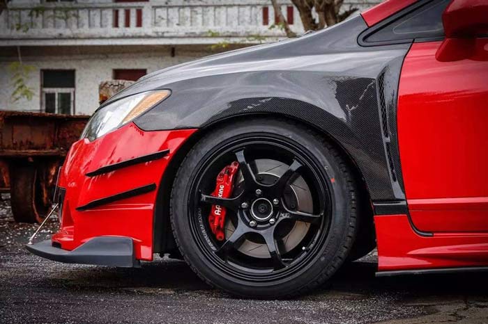 4x Matte Black Car Bumper Lip Fins Canards Splitter Diffuser Valence Spoiler Lip