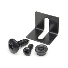 4x Matte Black Car Bumper Lip Fins Canards Splitter Diffuser Valence Spoiler Lip