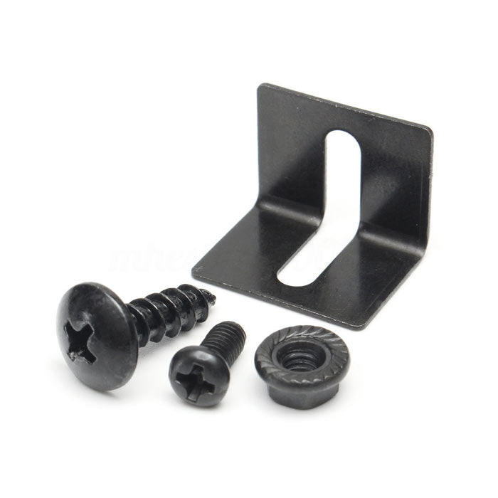 4x Matte Black Car Bumper Lip Fins Canards Splitter Diffuser Valence Spoiler Lip