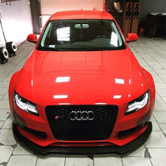 4x Matte Black Car Bumper Lip Fins Canards Splitter Diffuser Valence Spoiler Lip