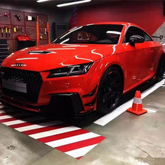 4x Matte Carbon Car Bumper Lip Fins Canards Splitter Diffuser Valence Spoiler Lip