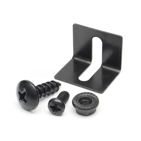 4x Matte Carbon Car Bumper Lip Fins Canards Splitter Diffuser Valence Spoiler Lip