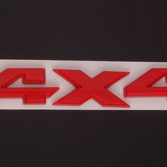 4X4 RED Jeep Off Road Mania Badge Emblem Metal Decal Sticker Logo