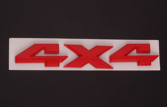 4X4 RED Jeep Off Road Mania Badge Emblem Metal Decal Sticker Logo