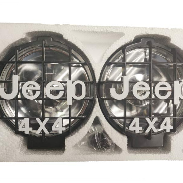 6inch 2Pcs White 55W Offroad Fog Light Lamp Halogen H3 Bulb 4x4 Spotlights Lights Work Driving Head Lights For Car SUV