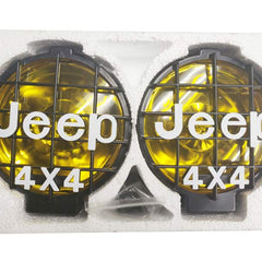 6inch 2Pcs Yellow 55W Offroad Fog Light Lamp Halogen H3 Bulb 4x4 Spotlights Lights Work Driving Head Lights For Car SUV