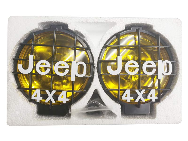 6inch 2Pcs Yellow 55W Offroad Fog Light Lamp Halogen H3 Bulb 4x4 Spotlights Lights Work Driving Head Lights For Car SUV