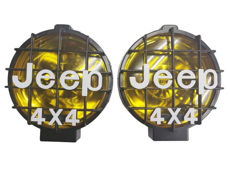 6inch 2Pcs Yellow 55W Offroad Fog Light Lamp Halogen H3 Bulb 4x4 Spotlights Lights Work Driving Head Lights For Car SUV