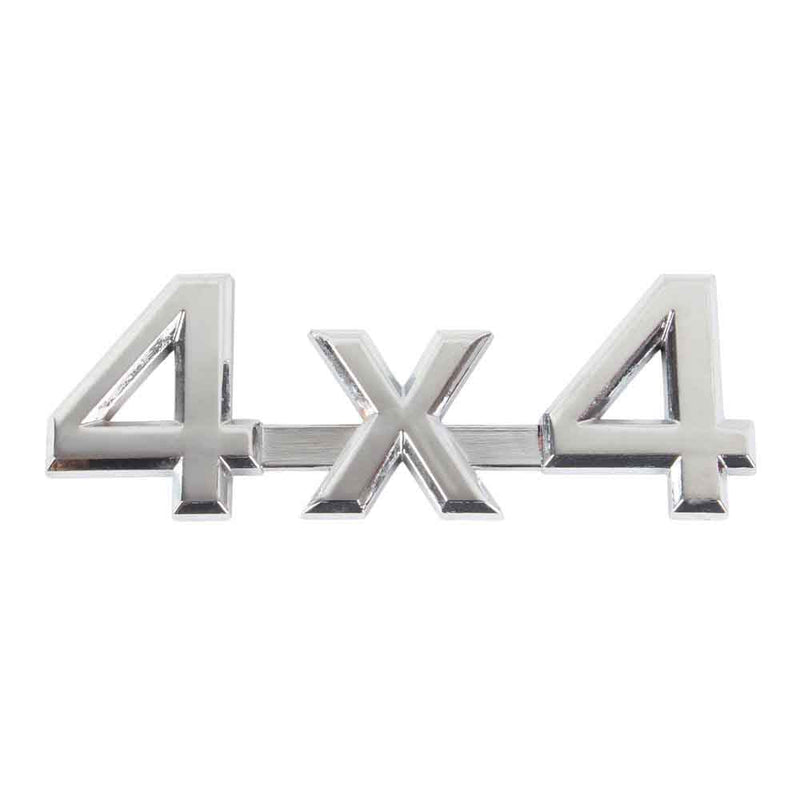 Car Metal Silver 4x4 Logo 3D Decal Badge Emblems Sticker Auto Number Stickers