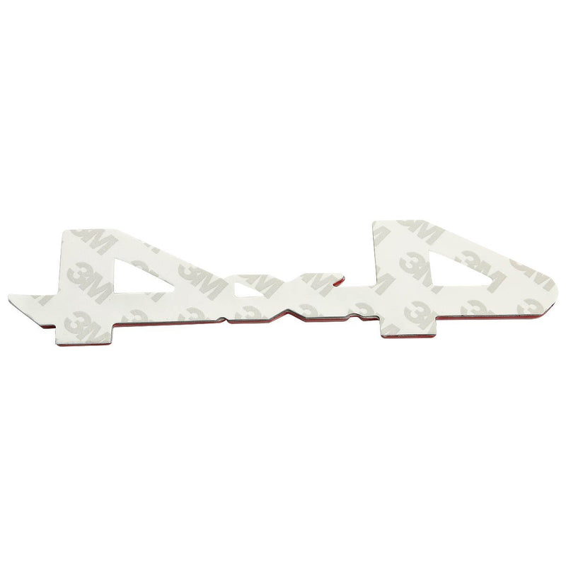 3D 4x4 Red Badge Emblem Metal Alloy Decal Sticker Logo.