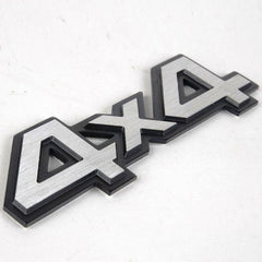 4X4 Silver & Black Jeep Off Road Mania Badge Emblem Metal Alloy Decal Sticker Logo