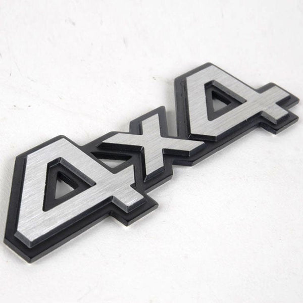 4X4 Silver & Black Jeep Off Road Mania Badge Emblem Metal Alloy Decal Sticker Logo