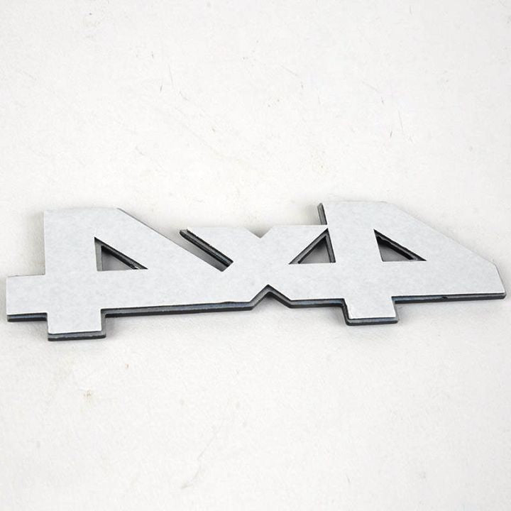 4X4 Silver & Black Jeep Off Road Mania Badge Emblem Metal Alloy Decal Sticker Logo
