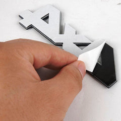 4X4 Red & Black Jeep Off Road Mania Badge Emblem Metal Alloy Decal Sticker Logo