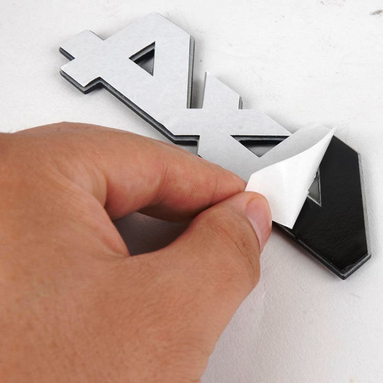 4X4 Silver & Black Jeep Off Road Mania Badge Emblem Metal Alloy Decal Sticker Logo