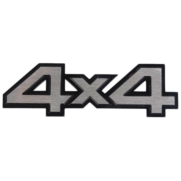 4X4 Silver & Black Jeep Off Road Mania Badge Emblem Metal Alloy Decal Sticker Logo