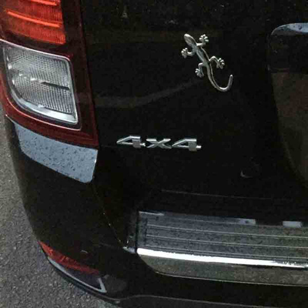 1pc 4x4 Silver Jeep Off Road Mania Badge Emblem Metal Decal Sticker Logo