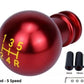 5 Speed Round Ball Gear Shift Knob Stick Universal Manual Aluminum Shifter