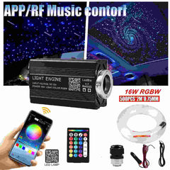 500pcs Fiber Optic Car Home Headliner Star Light kit Roof Ceiling Lights With Remote & Mobile App