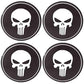 4pcs Punish Car Wheel Center Hub Cap Caps Badge Sticker Decal 60mm