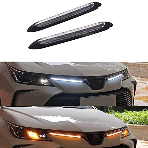 LED Flexible DRL led Tears Strip Light Daytime Running Sequential Switchbacks Turn Signals Lights