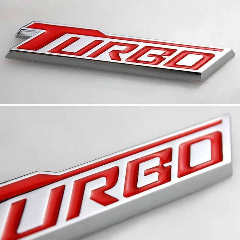 Car 3D One TURBO Logo Aluminium Alloy Metal Emblem Badge Sticker Decal