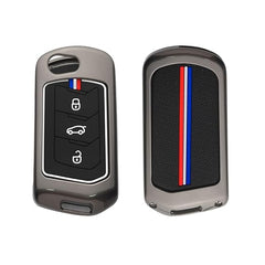 Car Metal Key Cover for Mahindra Thar Roxx, Scorpio N, XUV3X0, XUV700, XUV400, Bolero Neo, Bolero 2020, Scorpio Classic, Thar 2020 Zinc Alloy