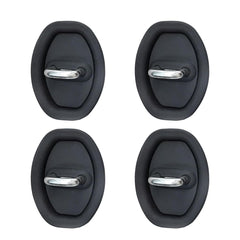 4 Pcs Car Silicone Door Latch Protective Cover Silent Shock Pads Vehicle Doors Locks Guard Stopper Set Auto Protector Automotive Tools Supplies [8x6x1 Cm]