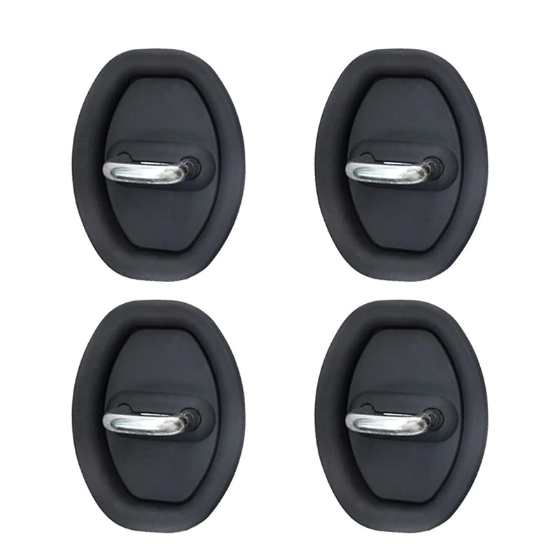 4 Pcs Car Silicone Door Latch Protective Cover Silent Shock Pads Vehicle Doors Locks Guard Stopper Set Auto Protector Automotive Tools Supplies [8x6x1 Cm]