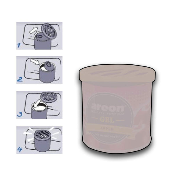 Areon Gel Car Perfume Air Freshener (Citrus Squash, 80 gm)