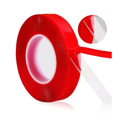 10 Mtr Strong Acrylic Adhesive Clear Double Sided Tape Heat Resistant Double-Sided Transparent Clear Adhesive Tape (10 Meter)