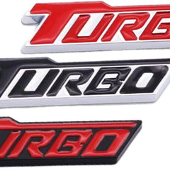 Car 3D One TURBO Logo Aluminium Alloy Metal Emblem Badge Sticker Decal