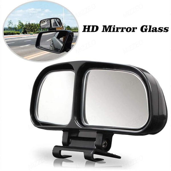 2pcs 3R-028 Car Rear View Blind Spot Parking Mirror Adjustable 360 Degree Wide Angle, Rear View Mirror Mounted Type