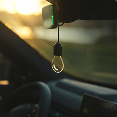 Hanging Car Interior Light – Soft Glow LED Bulb With Touch Switch, USB Rechargeable Night Lamp, Minimalist Pendant Style For Car Interior