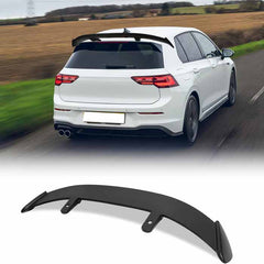 52Inch Universal Rear Spoiler Hatchback GT Style ABS Racing Spoiler Wing Lightweight Gloss Black