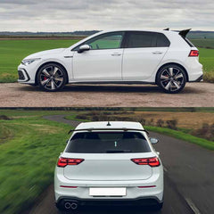 52Inch Universal Rear Spoiler Hatchback GT Style ABS Racing Spoiler Wing Lightweight Gloss Black