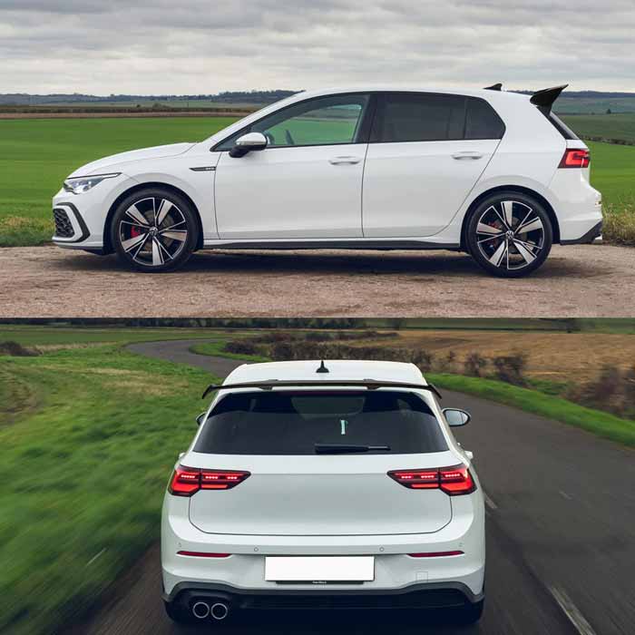 52Inch Universal Rear Spoiler Hatchback GT Style ABS Racing Spoiler Wing Lightweight Gloss Black