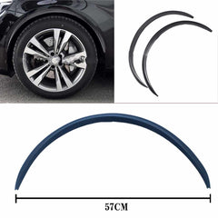 2pcs 57cm BLACK FENDER FLARES WHEEL LIP BODY KIT FOR UNIVERSAL CAR AUTO