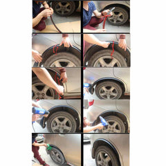 2pcs 57cm BLACK FENDER FLARES WHEEL LIP BODY KIT FOR UNIVERSAL CAR AUTO