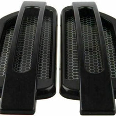 2Pcs BLACK Car Side Fender Vent Hood Scoop Air Intake Flow Fender Decorative Cover Trim