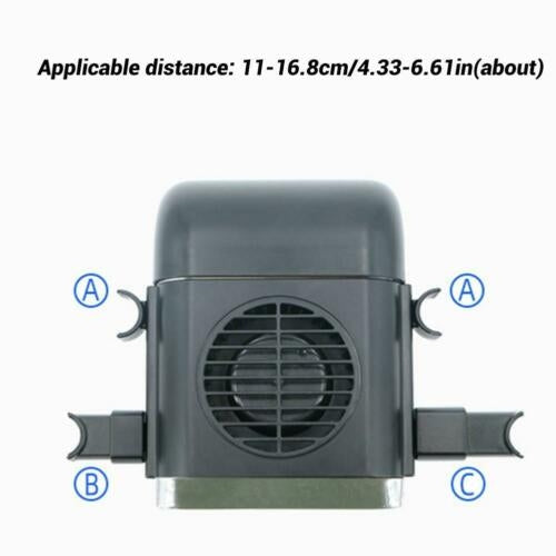 Mini USB Car Seat Back Fan Portable Vehicle 3-Speed Cooling Cooler Headrest Fan