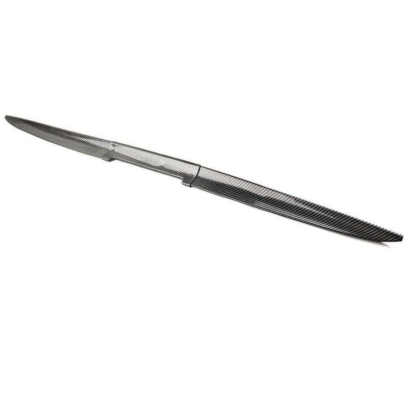 3pcs Carbon Color Universal PVC Car Rear Wing Lip Spoiler Tail Trunk Roof Trim