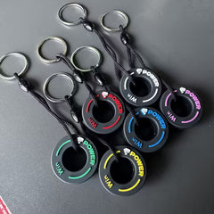 1pc F1 Merchandise Racing Tyre Keychain For  Car / Bike / Home / Office