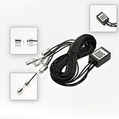 5in1 Remote & Mobile App 12V RGB App LED Car Atmosphere Light Car Interior Cool Light Multi color EL Neon Strip Lamp Bluetooth Phone Optical Fiber Lights