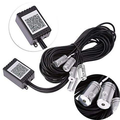5in1 Remote & Mobile App 12V RGB App LED Car Atmosphere Light Car Interior Cool Light Multi color EL Neon Strip Lamp Bluetooth Phone Optical Fiber Lights