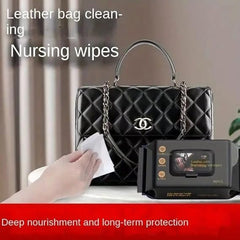 80 Pcs Premium Leather Care Wipes All In One Cleaner & Conditioner For Car Seats, Sofas, Shoes & Jackets Restores, Protects & Shines