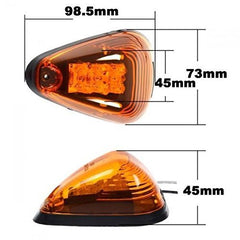 Thar Hummer 5PCS Amber Roof Cab Lamp Clearance Marker Light