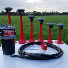 6 Pipe The Godfather Stebel Musical Air Horn Kit Tune 12 volt Car Truck SUV Loud